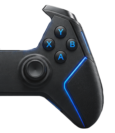 Buttonless left side Servos X controller body